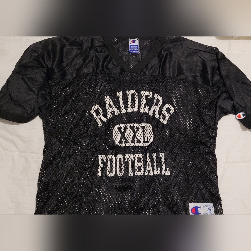Vintage Champion Oakland Raiders Mesh Jersey
